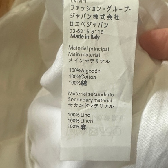 NWT Loewe White Ruched Sleeve Blouse - Picture 12 of 12